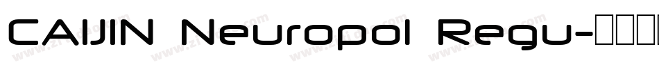 CAIJIN Neuropol Regu字体转换